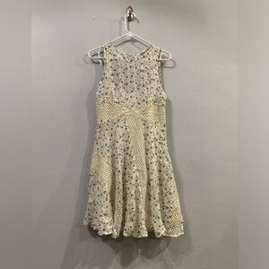 Anthropologie Floral Sleeveless Dress new size 8 with slip